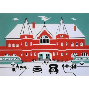 Esbjerg: Banegrden 1953 (dobbelt med kuvert)