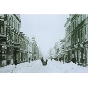 Esbjerg: Julestemning i Kongensgade, ca. 1920 (enkelt)