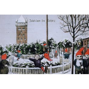 Esbjerg: Nisser i Byparken, ca. 1905 (enkelt)